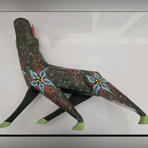 Hand-Carved Mexican Folk Art AlebrijeBy Esteban Fabián Meraz (Signed)